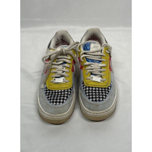 Nike AF1 Shadow Air Force Q Patchwork Houndstooth DM8076-100 Size 5.5 - Picture 2 of 5